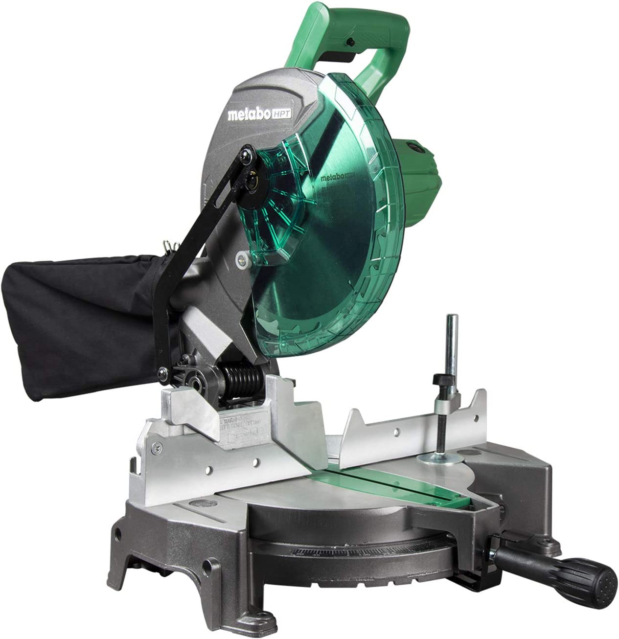 Metabo HPT 10-Inch Miter Saw | Single Bevel | Compound | 15-Amp Motor | C10FCGS