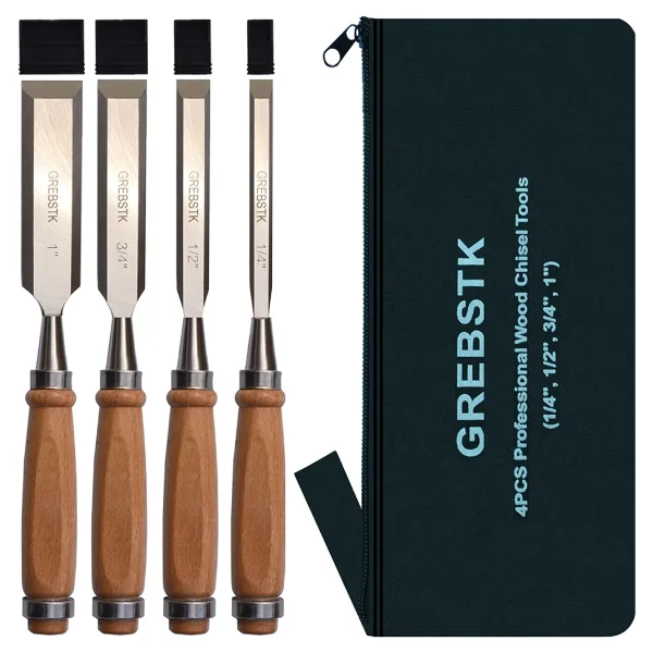 GREBSTK 4PCS Professional Wood Chisel Tool Sets